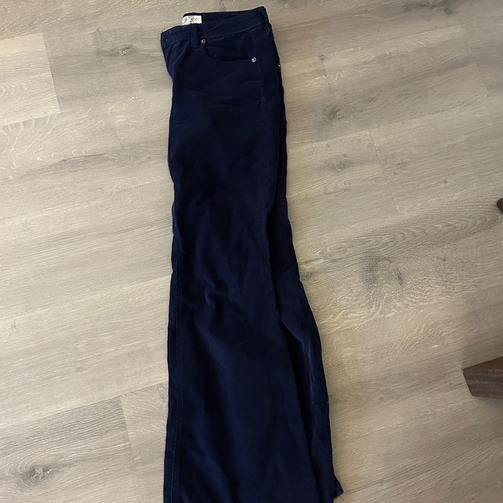 Free People Navy Boot Cut Pants